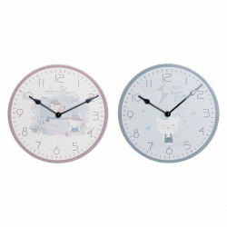 Wanduhr DKD Home Decor Blau...