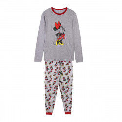 Pijama Minnie Mouse Gri Femeie