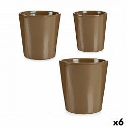 Blumentopfset Taupe Lehm (6...