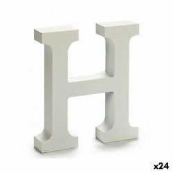 Letter H Wood White (2 x 16...