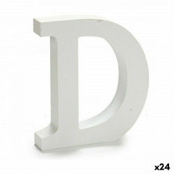 Letter D Wood White (2 x 16...