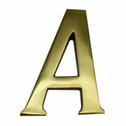 Letter EDM A Polished brass...