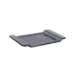 Tray Inde Black Glass 26,5...