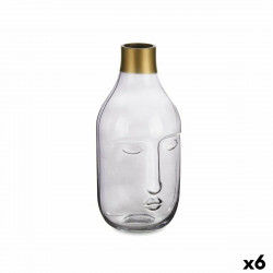 Vase Face Grey Glass 11 x...