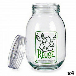 Tin Reuse Glass Transparent...