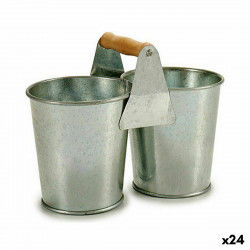 Planter Double Brown Silver...