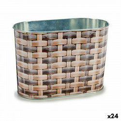 Planter Oval Metal wicker...