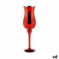 Candleholder Crystal Red...