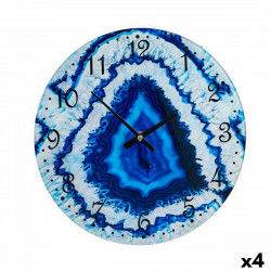 Wanduhr Marmor Blau...