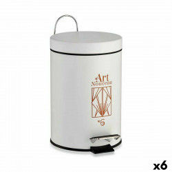 Pedal bin Art Nouveau White...