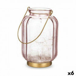 LED Lantern Stripes Pink...