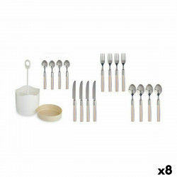 Besteck-Set Beige Edelstahl...