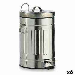 Pedal bin Silver Steel 7 L...