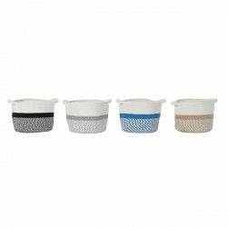 Basket DKD Home Decor Blue...