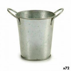 Planter Bucket Silver Zinc...