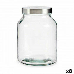 Jar Silver Stainless steel...