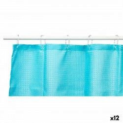 Shower Curtain Points Blue...