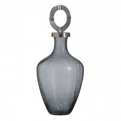 Vase Crystal Grey Metal...