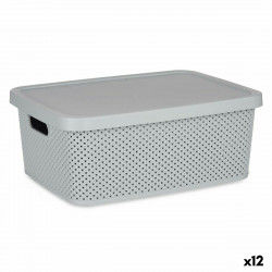 Storage Box with Lid Grey...