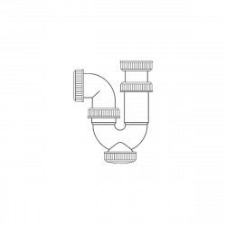 Spülbecken Siphon Mirtak PVC